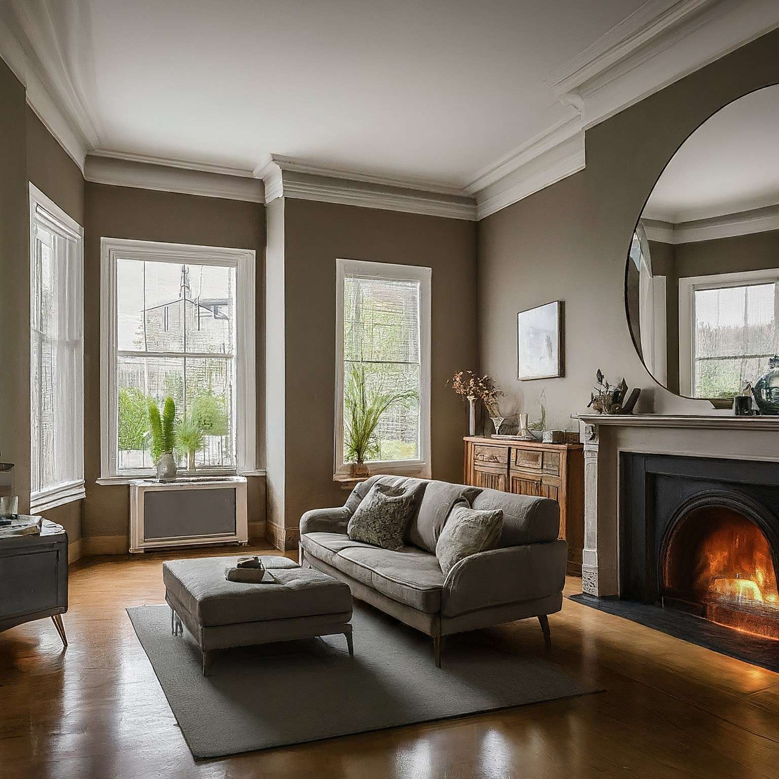 Reflective Surfaces in a North Facing Room